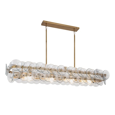 Maxim Lighting Loren 54'' Linear Chandelier, Weathered Brass 21826TCWBR